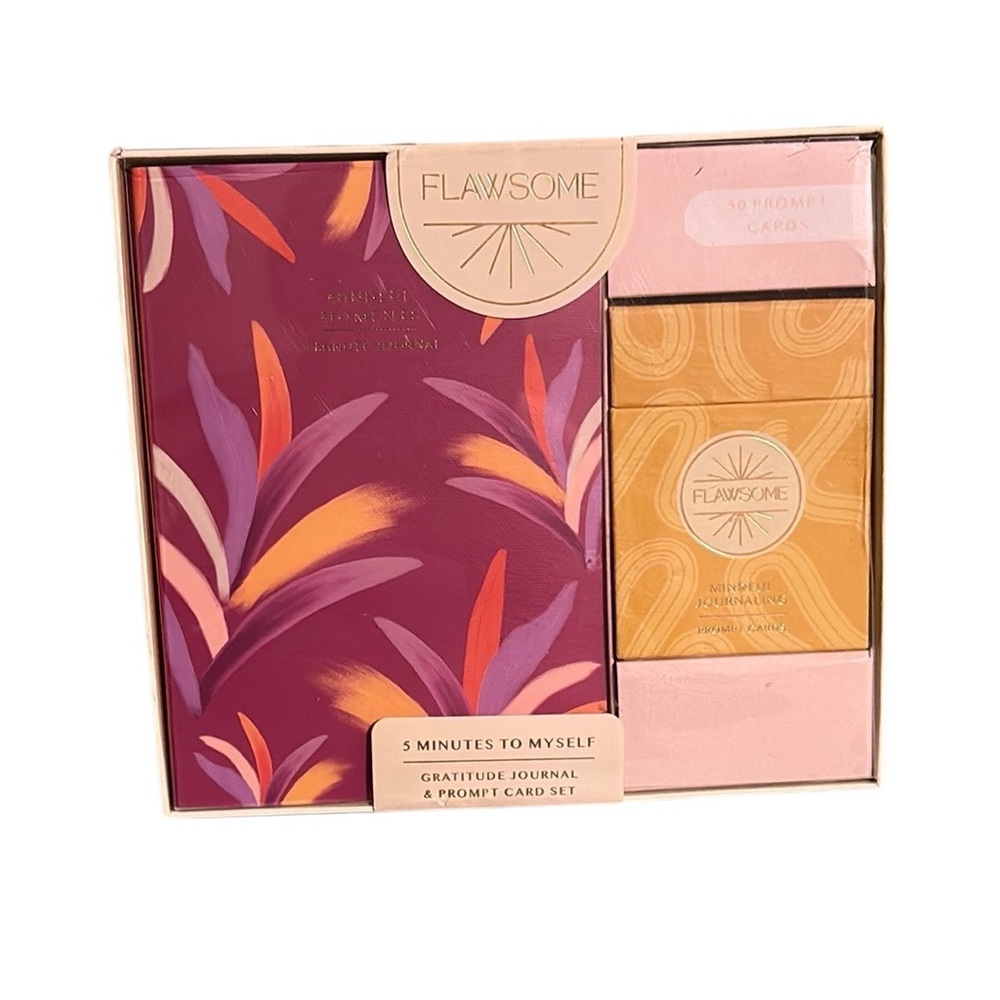 Flawsome "5 Minutes to Myself" Gratitude Journal & Prompt Card Set